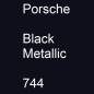 Preview: Porsche, Black Metallic, 744.